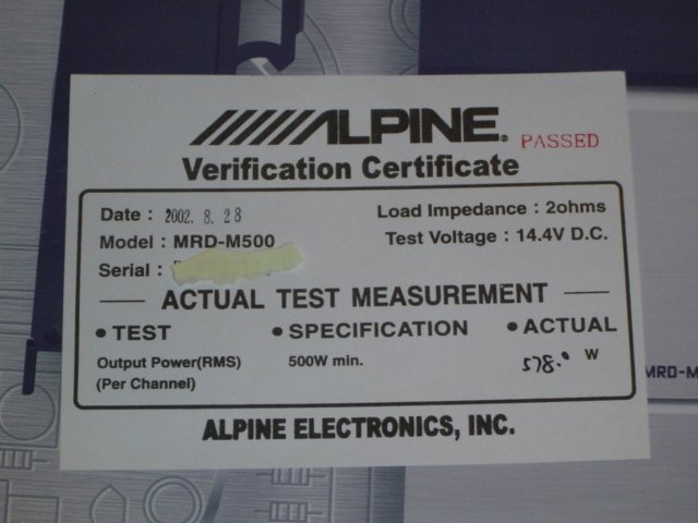 Alpine MRD-M500