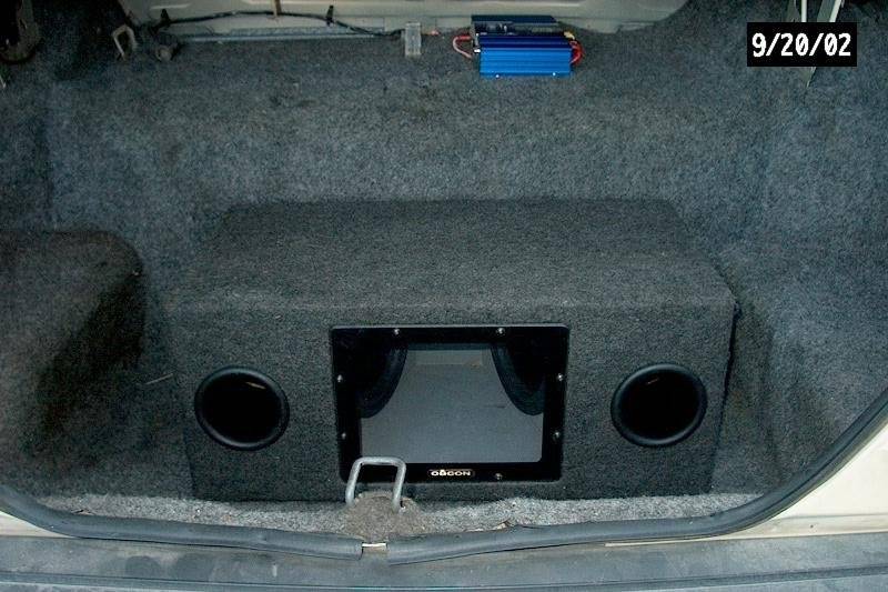 Amp and Box in Trunk