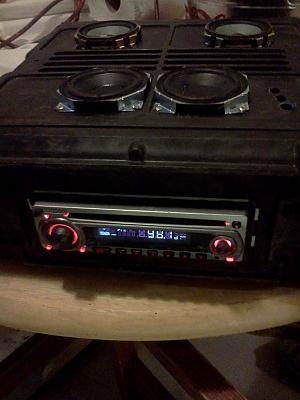 Cannon ammo can turned stereo