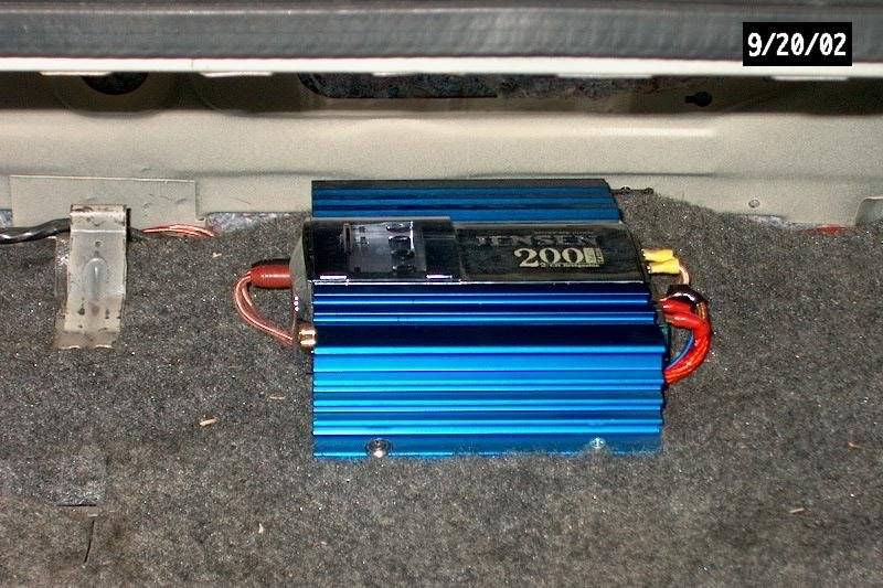Close up of amp