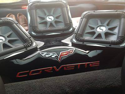 Four 10&amp;quot; L-7s Solos in the rear of a '10 corvette