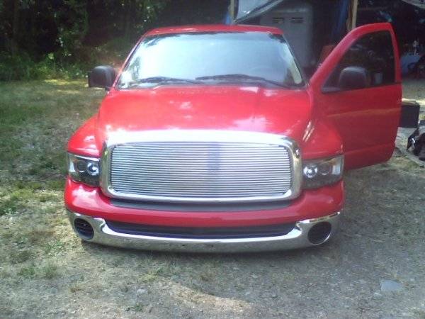 headlights and grill