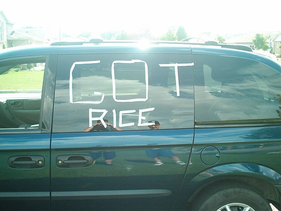 look what I did to my parents van!!