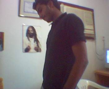 me at my friend's house
