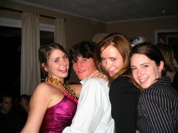 me partying it up