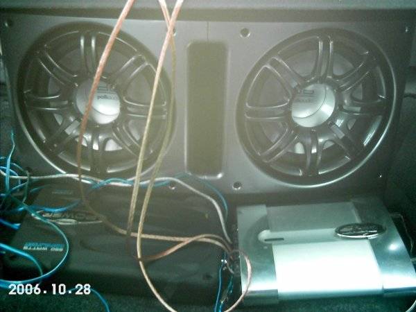 My 12" Polks and my 2 amps