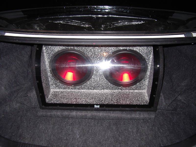 My install in the back of an Escort