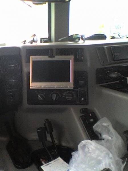 The first (old) in-dash monitor