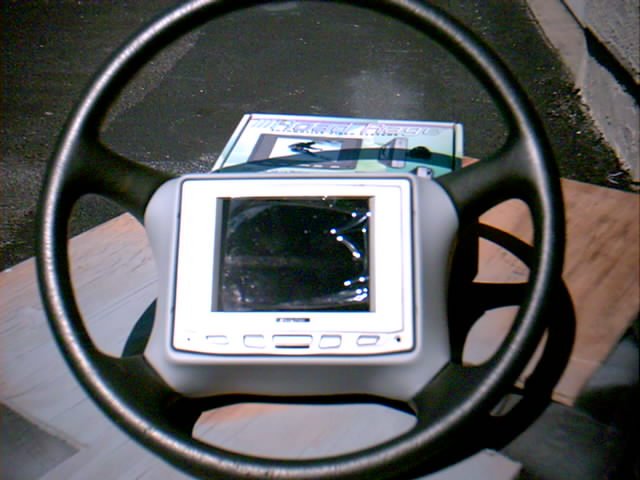 1st Steering wheel TV