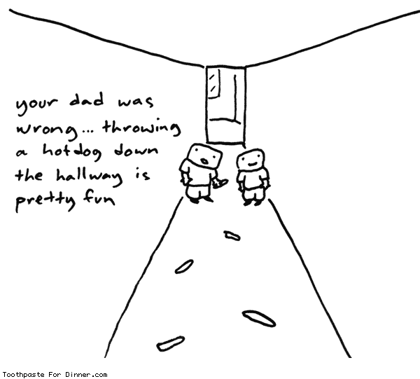 hotdog-in-a-hallway.gif