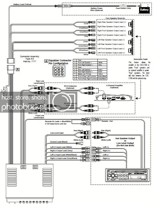 Alpine Deck Wiring Diagram - Alpine Ktp 445u And Kicker Hideaway Wiring